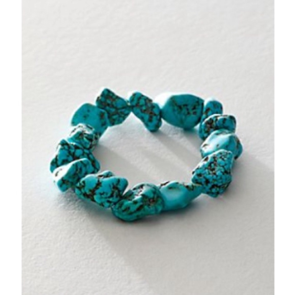 NWOT Free People Crystal Turquoise Bracelet